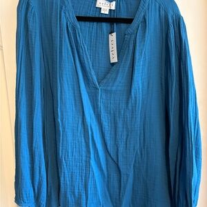 Velvet by Graham & Spencer Teal Blouse